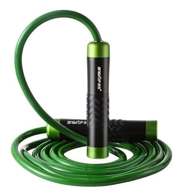 Adjustable Weighted Jump Rope With Aluminum Handles