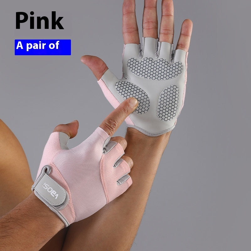 Half-Finger Fitness Gloves Anti-Slip Weightlifting Training