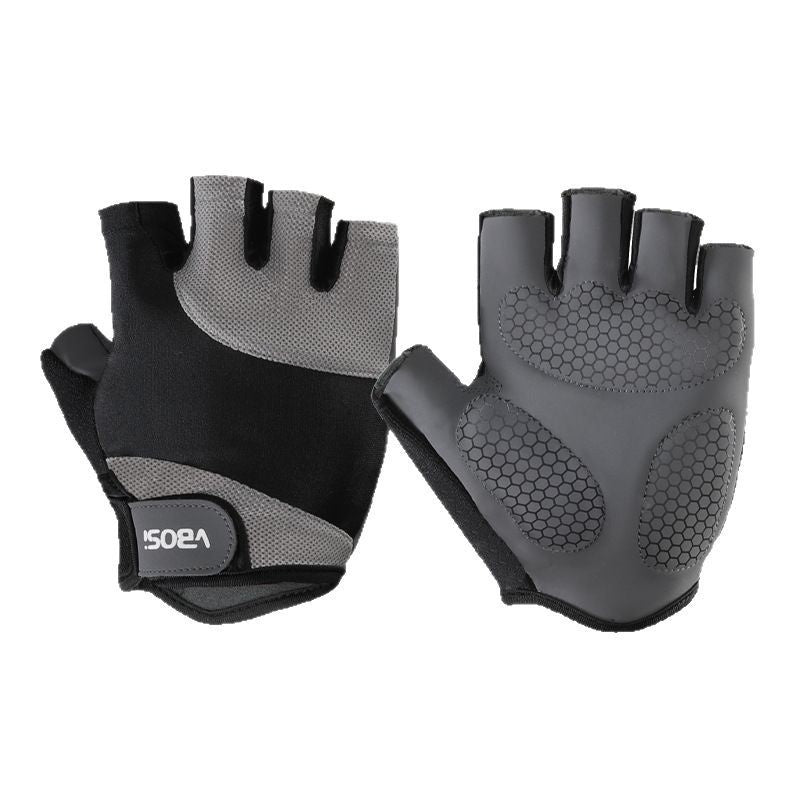 Half-Finger Fitness Gloves Anti-Slip Weightlifting Training