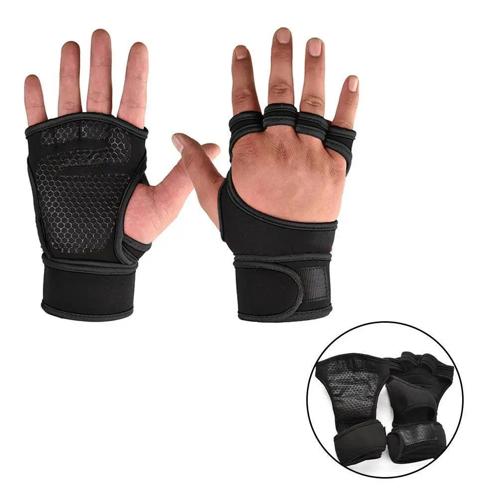 Unisex Weight Lifting Gloves Gym Palm Wrist Protection