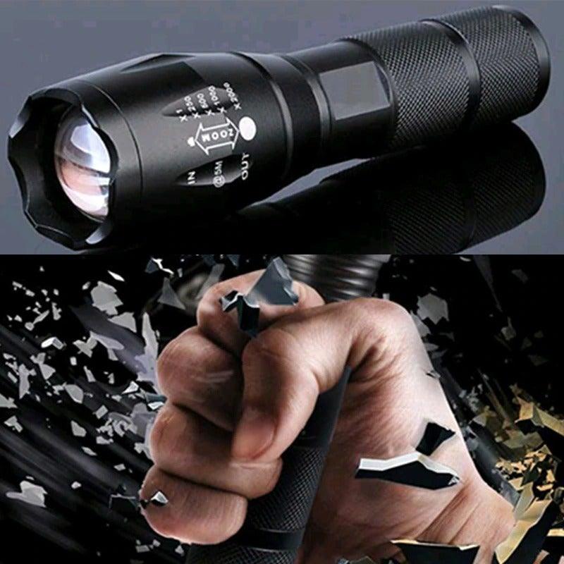 Waterproof Z45 LED Zoomable Rechargeable Camping Flashlight