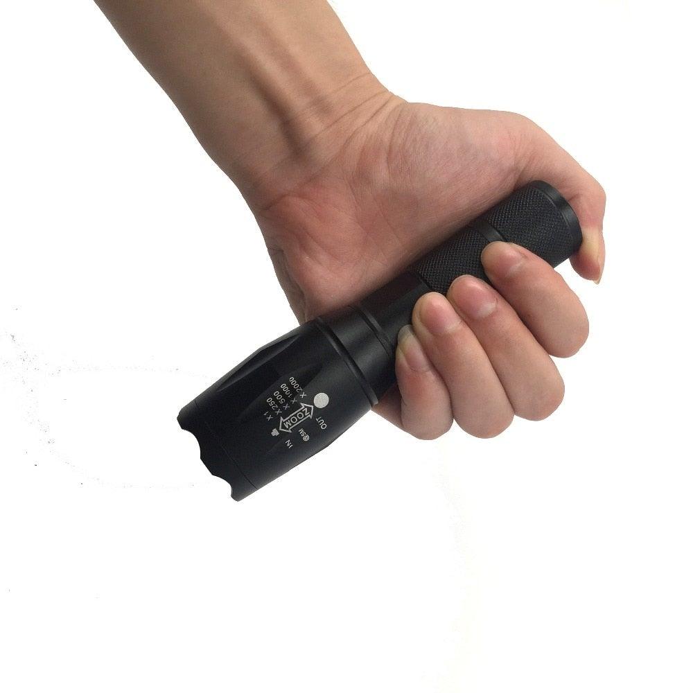 Waterproof Z45 LED Zoomable Rechargeable Camping Flashlight