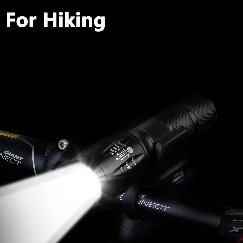 Waterproof Z45 LED Zoomable Rechargeable Camping Flashlight