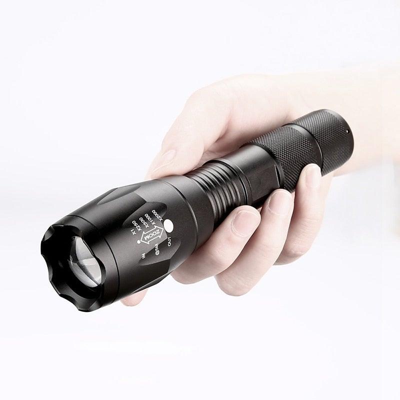 Waterproof Z45 LED Zoomable Rechargeable Camping Flashlight