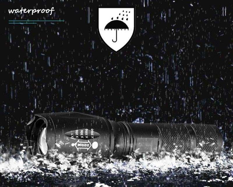 Waterproof Z45 LED Zoomable Rechargeable Camping Flashlight
