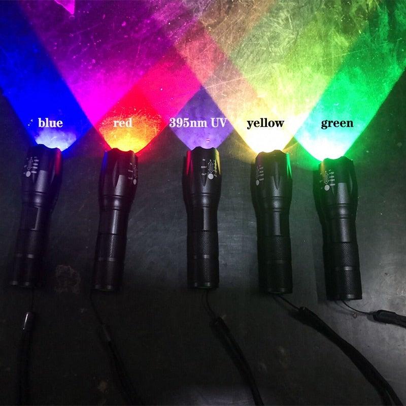 Waterproof Z45 LED Zoomable Rechargeable Camping Flashlight